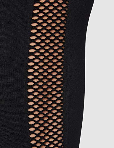 Marca Amazon - AURIQUE Mallas de Deporte sin Costuras de Tiro Alto Mujer, Negro (Black), 40, Label:M Marca Amazon - AURIQUE Mallas de Deporte sin Costuras de Tiro Alto Mujer, Negro (Black), 40, Label:M