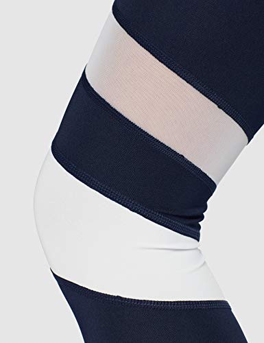 Marca Amazon - AURIQUE Mallas para Correr por el Tobillo de Tiro Alto Mujer, Azul (Navy/White), 38, Label:S Marca Amazon - AURIQUE Mallas para Correr por el Tobillo de Tiro Alto Mujer, Azul (Navy/White), 38, Label:S