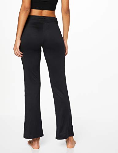 Marca Amazon - AURIQUE Pantalón de Yoga Mujer, Negro (Black), 36, Label:XS