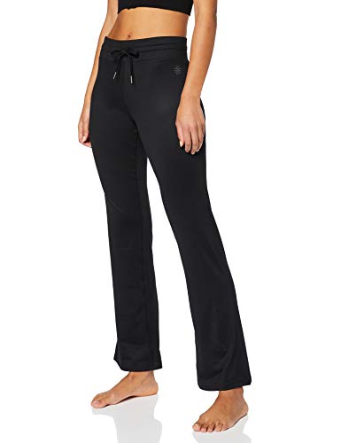 Marca Amazon - AURIQUE Pantalón de Yoga Mujer, Negro (Black), 36, Label:XS