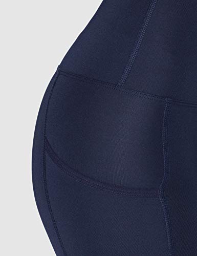 Marca Amazon - AURIQUE Shorts de Deporte Mujer, Azul (Navy), 42, Label:L