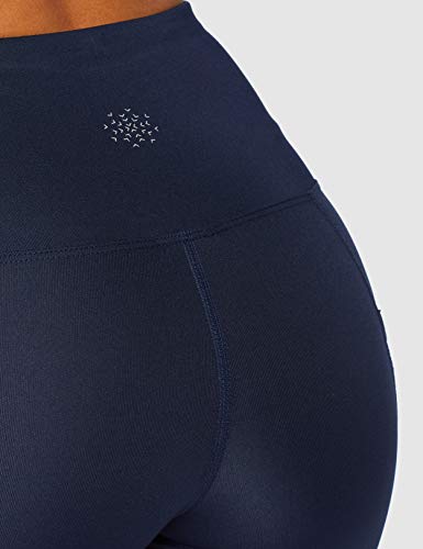 Marca Amazon - AURIQUE Shorts de Deporte Mujer, Azul (Navy), 42, Label:L