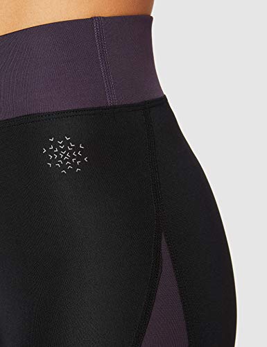 Marca Amazon - AURIQUE Shorts de Deporte Mujer, Negro (Black/Nightshade), 42, Label:L Marca Amazon - AURIQUE Shorts de Deporte Mujer, Negro (Black/Nightshade), 42, Label:L