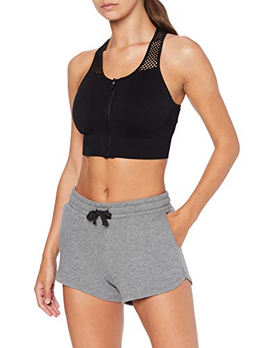 Marca Amazon - AURIQUE Shorts para el Gimnasio Mujer, Gris (Grey Marl), 40, Label:M Marca Amazon - AURIQUE Shorts para el Gimnasio Mujer, Gris (Grey Marl), 40, Label:M