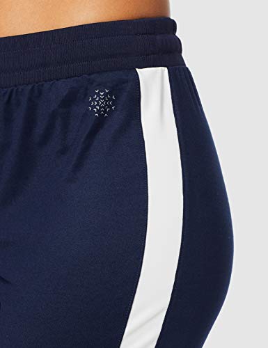 Marca Amazon - AURIQUE Straight Leg Jogger - Pantalones de deporte Mujer, Azul (azul marino / blanco), 38, Label:S