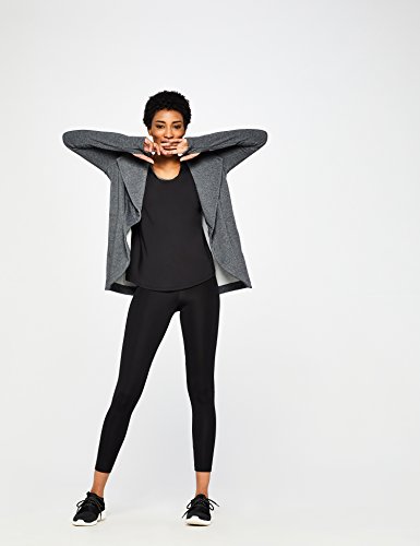 Marca Amazon - AURIQUE Sudadera Cruzada con Capucha Mujer, Gris (Dark Grey), 42, Label:L Marca Amazon - AURIQUE Sudadera Cruzada con Capucha Mujer, Gris (Dark Grey), 42, Label:L