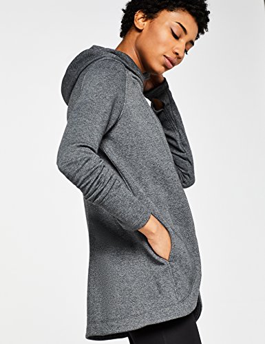 Marca Amazon - AURIQUE Sudadera Cruzada con Capucha Mujer, Gris (Dark Grey), 42, Label:L Marca Amazon - AURIQUE Sudadera Cruzada con Capucha Mujer, Gris (Dark Grey), 42, Label:L