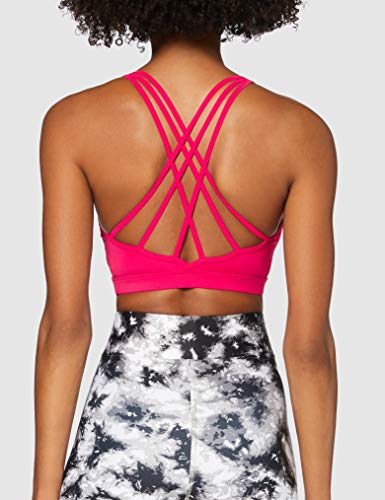 Marca Amazon - AURIQUE Sujetador Deportivo Bajo Impacto Tirantes Yoga Mujer, Rosa (Love Potion), XS, Label:XS Marca Amazon - AURIQUE Sujetador Deportivo Bajo Impacto Tirantes Yoga Mujer, Rosa (Love Potion), XS, Label:XS