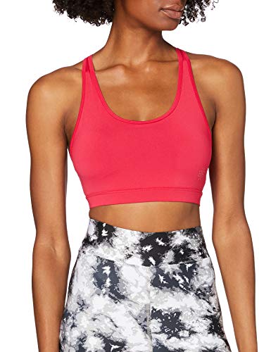 Marca Amazon - AURIQUE Sujetador Deportivo Bajo Impacto Tirantes Yoga Mujer, Rosa (Love Potion), XS, Label:XS Marca Amazon - AURIQUE Sujetador Deportivo Bajo Impacto Tirantes Yoga Mujer, Rosa (Love Potion), XS, Label:XS