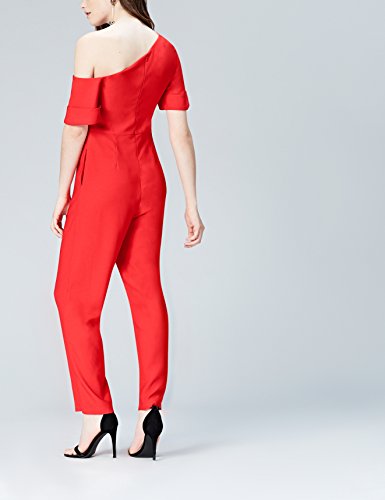 Marca Amazon - find. Mono Asimétrico para Mujer, Rojo (Red Tomato Red), 36, Label: XS Marca Amazon - find. Mono Asimétrico para Mujer, Rojo (Red Tomato Red), 36, Label: XS