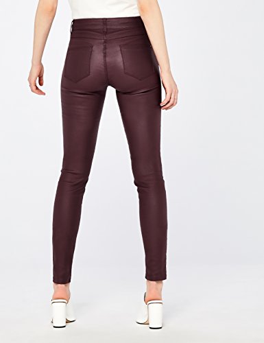 Marca Amazon - find. Pantalones Mujer, Burdeos oscuro (arándano), 42, Label: L