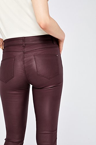 Marca Amazon - find. Pantalones Mujer, Burdeos oscuro (arándano), 42, Label: L