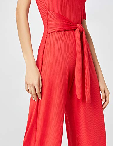 Marca Amazon - find. Rib Cropped Jumpsuit_18AMA040 - Jumpsuit Mujer, Rojo (ROJO), 38, Label: S Marca Amazon - find. Rib Cropped Jumpsuit_18AMA040 - Jumpsuit Mujer, Rojo (ROJO), 38, Label: S