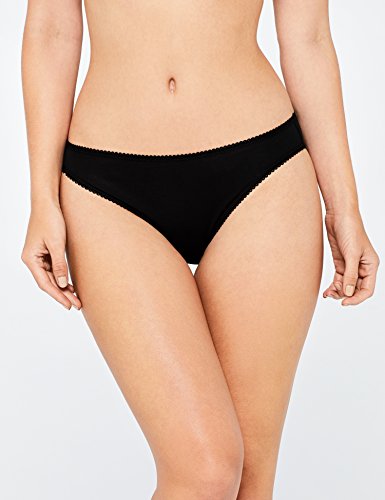 Marca Amazon - IRIS & LILLY Braguita para Mujer Pack de 5, Negro (Black), XL Marca Amazon - IRIS & LILLY Braguita para Mujer Pack de 5, Negro (Black), XL
