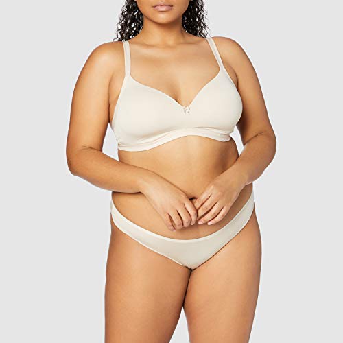 Marca Amazon - IRIS & LILLY Sujetador sin Aros con Relleno Mujer, Beige (Nude), 100A, Label: 38A Marca Amazon - IRIS & LILLY Sujetador sin Aros con Relleno Mujer, Beige (Nude), 100A, Label: 38A