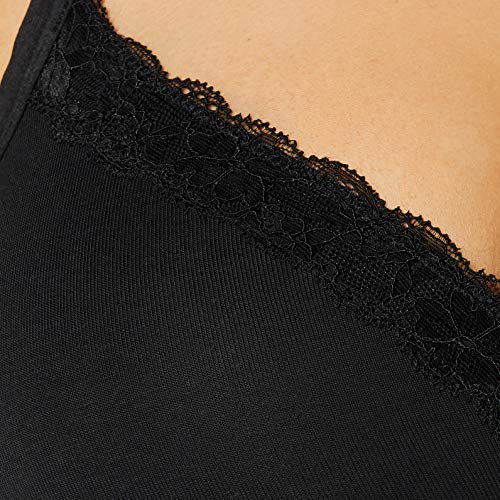 Marca Amazon - IRIS & LILLY Sujetador sin Aros con Relleno Mujer, Negro (Black), 100A, Label: 38A Marca Amazon - IRIS & LILLY Sujetador sin Aros con Relleno Mujer, Negro (Black), 100A, Label: 38A