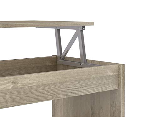 Marca Amazon - Movian Aggol Modern - Mesa de centro elevable con balda inferior, 50 x 100 x 44 cm (Efecto Roble) Marca Amazon - Movian Aggol Modern - Mesa de centro elevable con balda inferior, 50 x 100 x 44 cm (Efecto Roble)