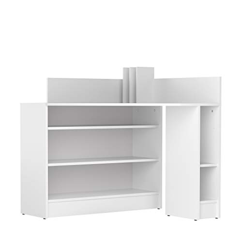 Marca Amazon - Movian Ulla - Escritorio esquinero, 94 x 94 x 98.6 cm (largo x ancho x alto), blanco Marca Amazon - Movian Ulla - Escritorio esquinero, 94 x 94 x 98.6 cm (largo x ancho x alto), blanco