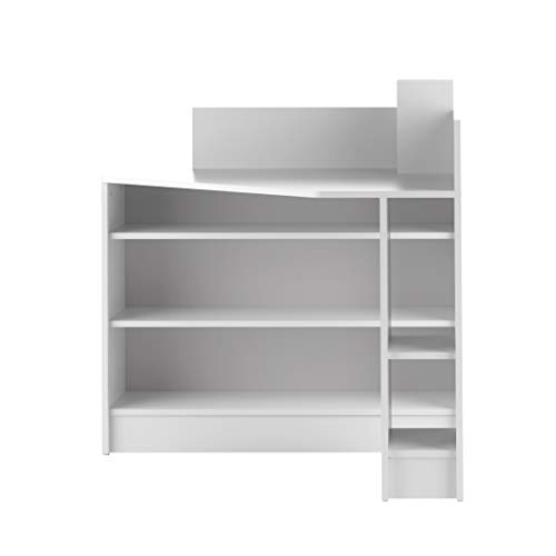 Marca Amazon - Movian Ulla - Escritorio esquinero, 94 x 94 x 98.6 cm (largo x ancho x alto), blanco Marca Amazon - Movian Ulla - Escritorio esquinero, 94 x 94 x 98.6 cm (largo x ancho x alto), blanco