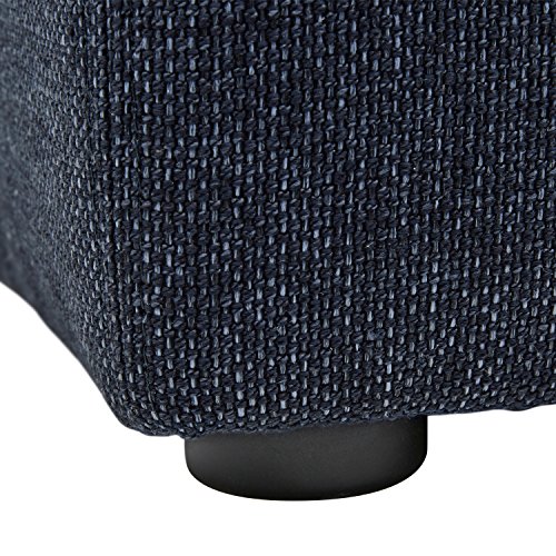 Marca Amazon - Rivet Audrey - Otomana, 99 cm de ancho (azul vaquero) Marca Amazon - Rivet Audrey - Otomana, 99 cm de ancho (azul vaquero)