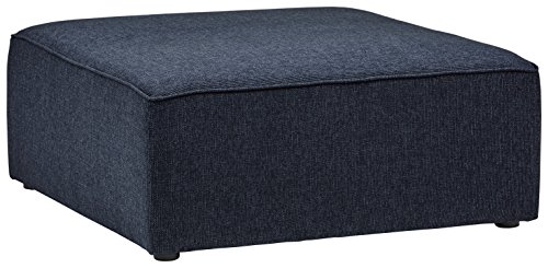 Marca Amazon - Rivet Audrey - Otomana, 99 cm de ancho (azul vaquero) Marca Amazon - Rivet Audrey - Otomana, 99 cm de ancho (azul vaquero)