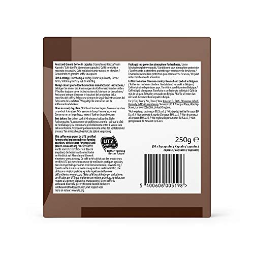 Marca Amazon - Solimo Cápsulas Ristretto, compatibles con Nespresso - 100 cápsulas (2 x 50) Marca Amazon - Solimo Cápsulas Ristretto, compatibles con Nespresso - 100 cápsulas (2 x 50)