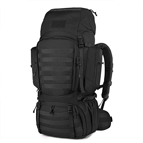 Mardingtop 50L/60L Mochila Táctica Militar Mochilas de Asalto MOLLE de Gran Capacidad Bolsa de Emergencia para Montañismo, Senderismo, Acampada, Caza y Actividad al Aire Libre (Nergo)