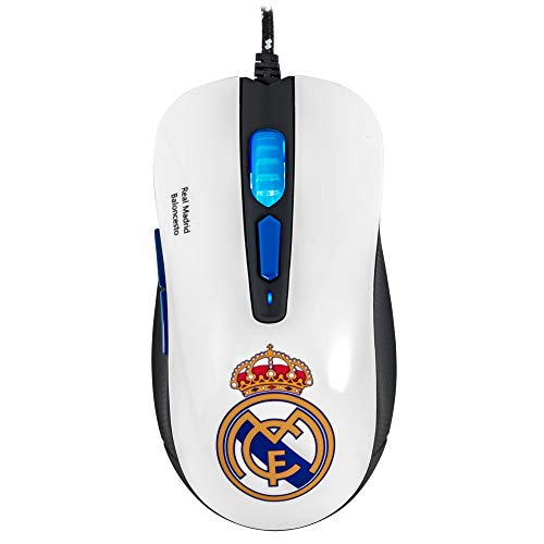 Mars Gaming MMRM, Ratón Gaming Oficial Real Madrid, Ergonómico, PC/PS4/PS5/XBOX