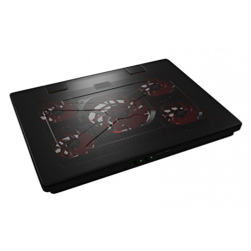 Mars Gaming MNBC2, Base PC, 5 Ventiladores, LED Roja, 2 x USB 2.0, 17.35", Negro Mars Gaming MNBC2, Base PC, 5 Ventiladores, LED Roja, 2 x USB 2.0, 17.35", Negro
