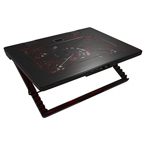 Mars Gaming MNBC2, Base PC, 5 Ventiladores, LED Roja, 2 x USB 2.0, 17.35", Negro Mars Gaming MNBC2, Base PC, 5 Ventiladores, LED Roja, 2 x USB 2.0, 17.35", Negro
