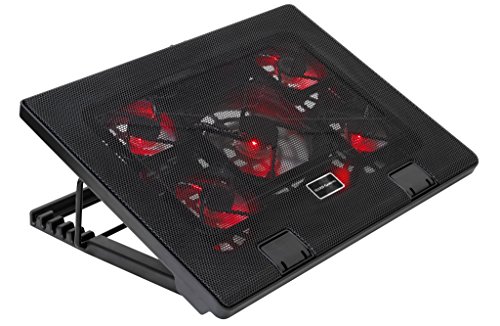 Mars Gaming MNBC2, Base PC, 5 Ventiladores, LED Roja, 2 x USB 2.0, 17.35", Negro Mars Gaming MNBC2, Base PC, 5 Ventiladores, LED Roja, 2 x USB 2.0, 17.35", Negro