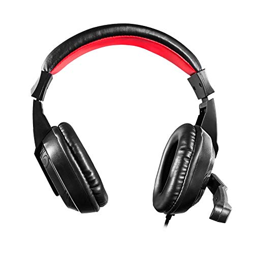 Mars Gaming MRH0, Auriculares PC, Cancelación Ruido, Diadema Cerrada, Ajustable, Negro