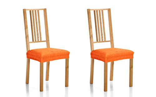 Martina Home Emilia Pack de Fundas de Asiento para Silla, Tela, Naranja, 40 x 50 cm, 2 Unidades Martina Home Emilia Pack de Fundas de Asiento para Silla, Tela, Naranja, 40 x 50 cm, 2 Unidades