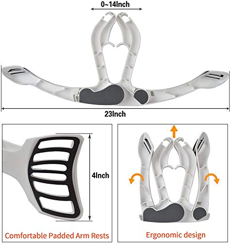 Martiount Máquinas de Brazo, Wonder Arms, Antebrazo Ejercitador Muñeca Ejercitador Equipo con 3 Bandas de Resistencia, Compacto y portátil Armas máquina de Ejercicio (Blanco)