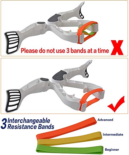 Martiount Máquinas de Brazo, Wonder Arms, Antebrazo Ejercitador Muñeca Ejercitador Equipo con 3 Bandas de Resistencia, Compacto y portátil Armas máquina de Ejercicio (Blanco)