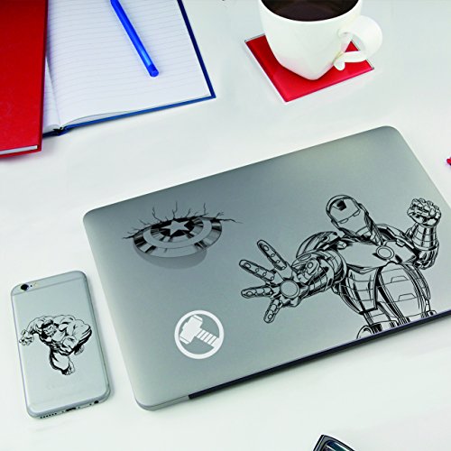 Marvel Vinilo para portátil, Multicolor, 3x17.4x24 cm Marvel Vinilo para portátil, Multicolor, 3x17.4x24 cm