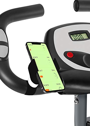 Marvorem Soporte movil Bicicleta estatica F-Bike F-Rider Bici Spinning Ejercicios Fitness Entrenamiento Soporte telefono Bici (Negro)