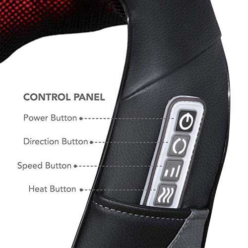 Masajeador Cuello Cervical Espalda Eléctrico, Masajeador de Hombros con Calor, 3 Niveles de Intensidad Ajustables para la Casa y la Oficina Masajeador Cuello Cervical Espalda Eléctrico, Masajeador de Hombros con Calor, 3 Niveles de Intensidad Ajustables para la Casa y la Oficina