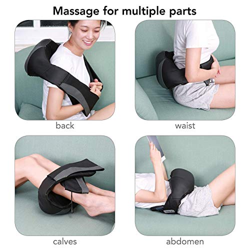 Masajeador Cuello Cervical Espalda Eléctrico, Masajeador de Hombros con Calor, 3 Niveles de Intensidad Ajustables para la Casa y la Oficina Masajeador Cuello Cervical Espalda Eléctrico, Masajeador de Hombros con Calor, 3 Niveles de Intensidad Ajustables para la Casa y la Oficina