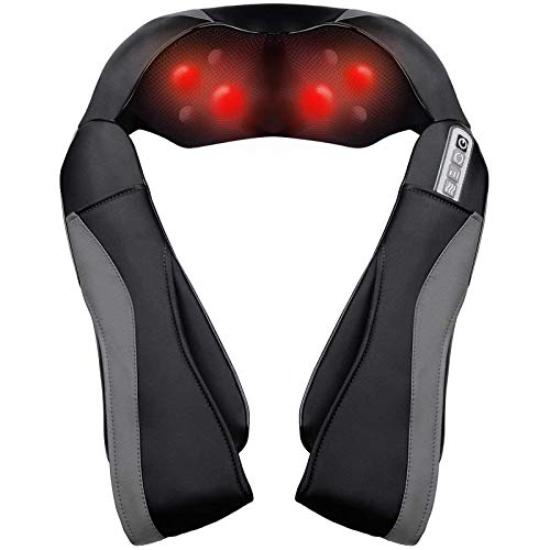 Masajeador Cuello Cervical Espalda Eléctrico, Masajeador de Hombros con Calor, 3 Niveles de Intensidad Ajustables para la Casa y la Oficina Masajeador Cuello Cervical Espalda Eléctrico, Masajeador de Hombros con Calor, 3 Niveles de Intensidad Ajustables para la Casa y la Oficina