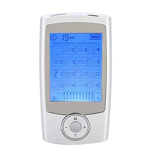Masajeador de cuello y espalda, Dispositivo de electroestimulación,Relaje los músculos del cuerpo, alivie la fatiga muscular, puede ajustar 16 modos, adecuados para una variedad de personas.(EU) Masajeador de cuello y espalda, Dispositivo de electroestimulación,Relaje los músculos del cuerpo, alivie la fatiga muscular, puede ajustar 16 modos, adecuados para una variedad de personas.(EU)