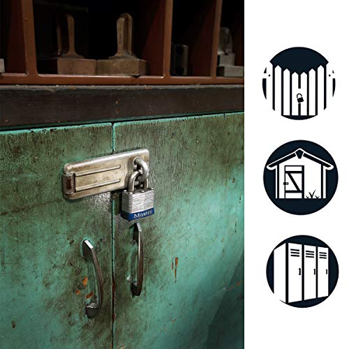 Master Lock 3EURD Candado de Acero Laminado a Llave, Plateado, 5,9 x 4 x 2,1 cm Master Lock 3EURD Candado de Acero Laminado a Llave, Plateado, 5,9 x 4 x 2,1 cm