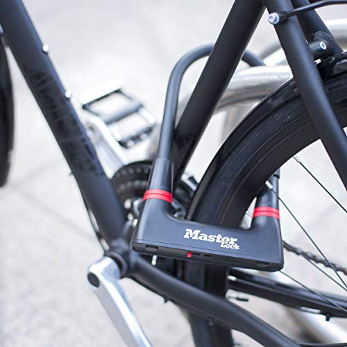 MASTER LOCK 8279EURDPRO Candado U, Llave, Soporte de Transporte, Antirrobo Certificado, Electrica, Bicicleta Montaña, Unisex-Adult, Negro-Negro, Large MASTER LOCK 8279EURDPRO Candado U, Llave, Soporte de Transporte, Antirrobo Certificado, Electrica, Bicicleta Montaña, Unisex-Adult, Negro-Negro, Large