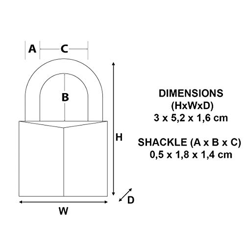 Master Lock 9130EURDCC Candado con Llave con cuerpo de aluminio macizo, Gris, 30 mm