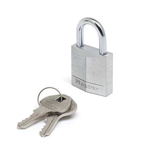 Master Lock 9130EURDCC Candado con Llave con cuerpo de aluminio macizo, Gris, 30 mm