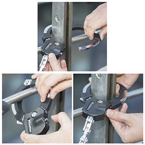 MASTER LOCK Antirrobo Bloqueo [Acero Reforzado Laminado] [55cm] 8290EURDPRO - Candado de Bicicleta, Patinete Electrico, Carros Bebe