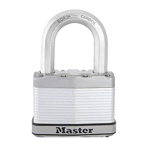 Master Lock M15EURDLFCC Candado Seguridad Llaves Acero Laminado Exterior, Arco Medium, Adecuado para Portales, Garages, Sótanos, 64 mm Master Lock M15EURDLFCC Candado Seguridad Llaves Acero Laminado Exterior, Arco Medium, Adecuado para Portales, Garages, Sótanos, 64 mm