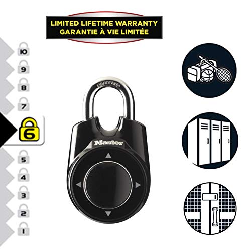 Master Lock One 1500iEURDBLK Candado de movimiento direccional para vestuarios Master Lock One 1500iEURDBLK Candado de movimiento direccional para vestuarios