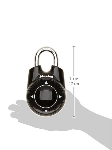 Master Lock One 1500iEURDBLK Candado de movimiento direccional para vestuarios