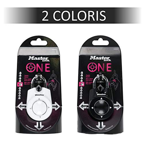 Master Lock One 1500iEURDBLK Candado de movimiento direccional para vestuarios Master Lock One 1500iEURDBLK Candado de movimiento direccional para vestuarios